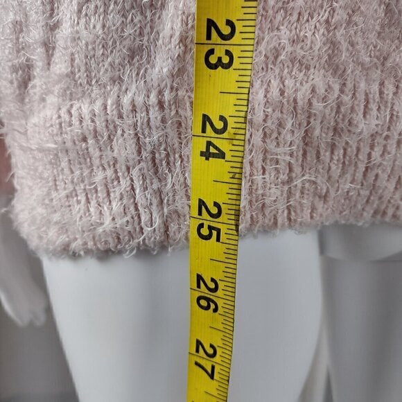 Holiday Time Pink, Shaggy, Reindeer Themed, Holiday Sweater Size L (12-14) - Picture 6 of 12